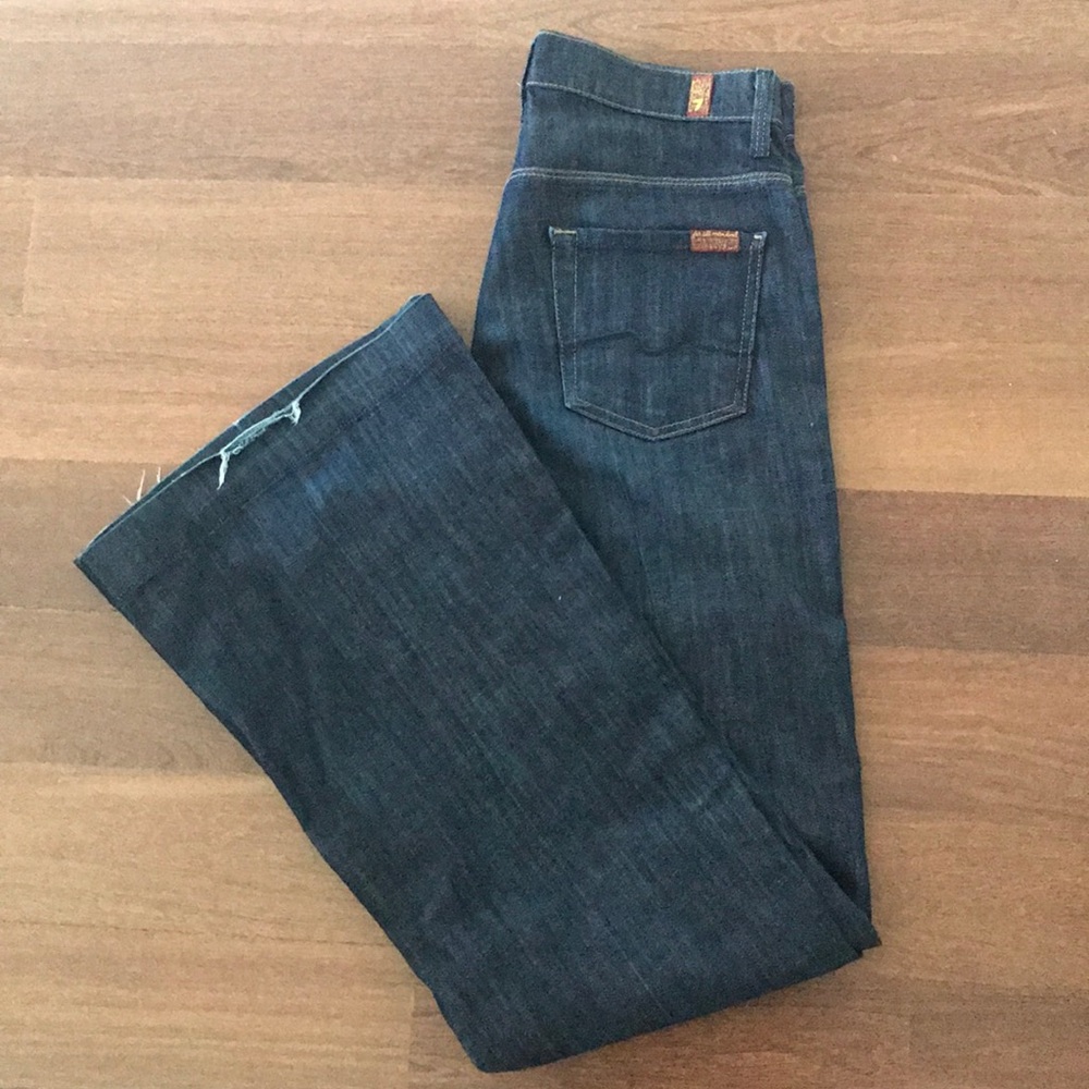 7 For All Mankind Wide Legged Flare Jeans